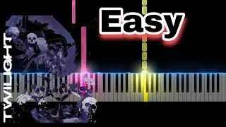 Twilight Phonk - GRAVECHILL (Easy Piano Tutorial)