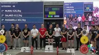 GARA CLASSIC DI POWERLIFTING MASCHILE SENIOR - Cat. -66, -74 kg.