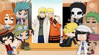 Straw Hats React to Naruto || Gacha Club