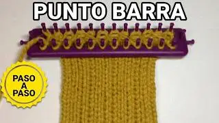 Cómo Tejer PUNTO BARRA en Telar Rectangular | Fácil para Principiantes
