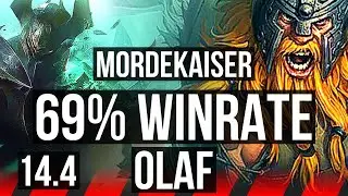 MORDEKAISER vs OLAF (TOP) | 69% winrate, Rank 8 Morde | TR Challenger | 14.4