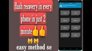 Flash recovery in redmi note 9😯😯|| flash twrp in any phone with veri simple method🥰🥰🥰