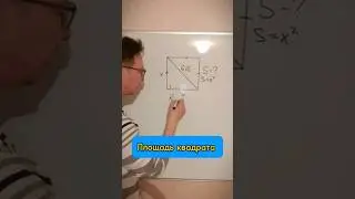 Ищем площадь квадрата 