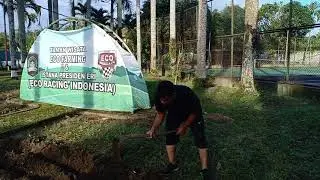 Penanaman kacang tanah mengunakan pupuk ECO farming