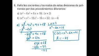 Actividad 6 Polinomios 4ºESO