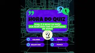 Teste sua mente com esse Quiz de conhecimentos gerais!