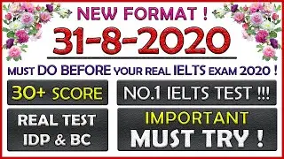 IELTS LISTENING PRACTICE TEST 2020 WITH ANSWERS. ( 31-08-2020 )