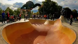 Bowl session +  new vert ramp in Örebro