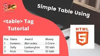 🔥 How to create table in HTML5 ।। Easiest way of Making table using #HTML5 and #CSS3
