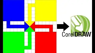 Make Ludo game in coreldraw and play at home