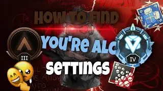How to find you're perfect alc setting's (APEX LEGENDS SEASON 9)