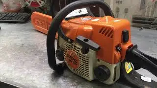 The chainsaw stalls when you press the gas. Stihl MS180, MS170. Stalls when you press the gas. St...