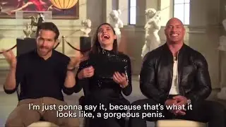 Dwayne Johnson, Ryan Reynold and Gal Godat Funniest Moments