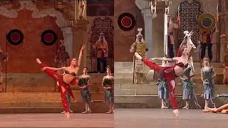 Nikiya's Death (La Bayadère): Smirnova - Zakharova (Split Screen)
