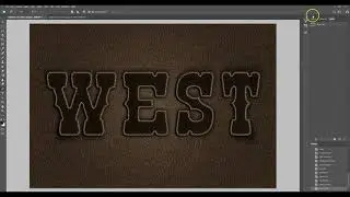 Western Leather Text Effect