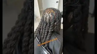 Pop smoke braids on locs!! 