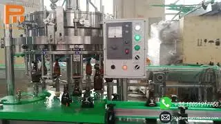 1000BPH Carbonated Beverage Crown Cap Glass Bottle Filling Machine