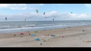 4k Kiteboarding Noordwijk - Zuid Nederland - with Jente Kuijlenburg