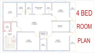HOUSE PLAN DESIGN | EP 310 | 1480 SQUARE FEET 3 BEDROOMS HOUSE PLAN | LAYOUT PLAN