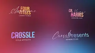 4 Elegant & Modern Title Animations | Create Unique Text Effect in Filmora