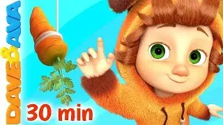 🍰 The Muffin Man + More Nursery Rhymes & Kids Songs | Learn with Dave and Ava 🍰