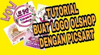 CARA BUAT LOGO OLSHOP (ONLINE SHOP) DENGAN PICSART