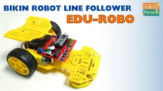 ROBOT ARDUINO LINE FOLLOWER DENGAN ARDUINO NANO DAN SENSOR GARIS ( KIT BELAJAR ROBOT ) BONUS JALUR