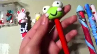 My mini charms and Clay Pens