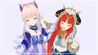 Nilou & Kokomi - Aozora no Rhapsody【MMD Genshin Impact】