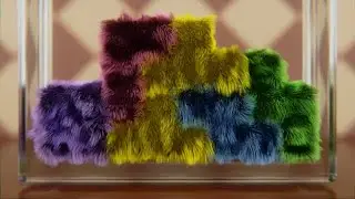 Softbody Tetris 3 with Hair