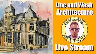 Architectural Marvels Unveiled: Line and Wash Architecture Live Stream