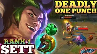 SETT SPLIT PUSH KILLER! DEADLY ONE PUNCH + PENTA - TOP 1 GLOBAL SETT BY Mây nger iu ai - WILD RIFT