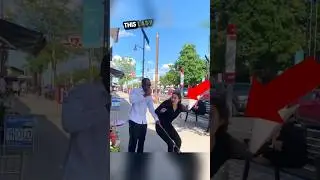 She pushed this blind man but then regrets it! 😨