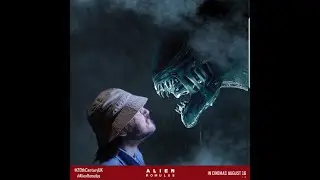Alien Romulus - when facehuggers attack at the London premiere ....Fede Alvarez & cast save the day!