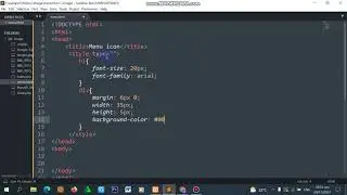 How to create a menu icon ONLY IN HTML AND CSS