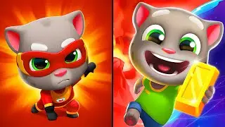Talking Tom Hero Dash vs Talking Tom Time Rush - New Update - Tom Run - Android Gameplay
