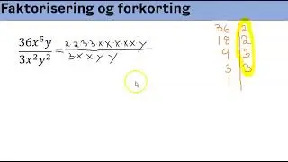 Faktorisering og forkorting
