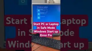 Windows Startup Error Fix | Start PC or Laptop in Safe Mode |How to boot into safe mode in Windows10