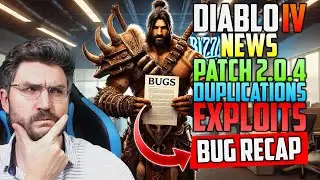 DIABLO 4 NEWS : PATCH 2.0.4 du 29 Octobre - BUGS, DUPLICATIONS & EXPLOITS