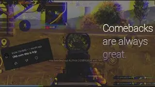 Comebacks are always great | PUBGM Montage