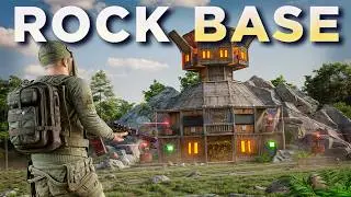 I Built a COZY Rock Bunker Base in Vanilla Rust..