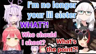 Miko Mio Okayu Just Bully Fubuki Really Hard in Buckshot Roulette Multiplayer!!!