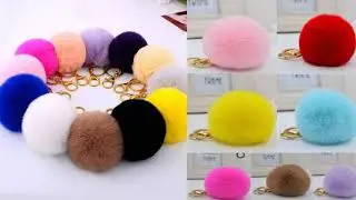 купить помпоны из меха на алиэкспресс