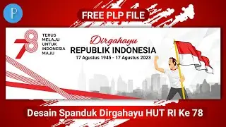 Cara Membuat Banner HUT RI Ke 78 di android | Pixellab Tutorial