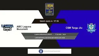 LNBM Getica 95 2023-2024: Laguna București - CSM Târgu Jiu (Places 17-18, Game 3)