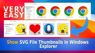 How to Enable  SVG File Thumbnails in Windows Explorer - win 11/10 PC - Laptop