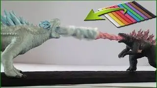 SHIMU vs GODZILLA WITH CLAY/ PLASTILINA. GODZILLA X KONG 2024.