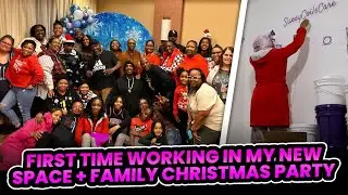 First Time Working in My New Space| Family Christmas Party| SuesyCoils