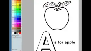 Alphabet Letter A Coloring Games