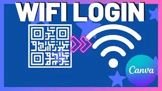 Wifi Login mit QR-Code erstellen mit Canva 📶✨